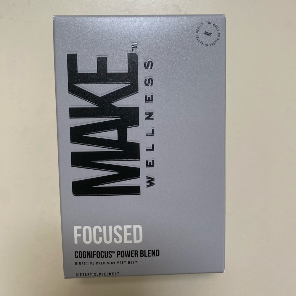 Make wellness bioactive precision peptides FOCUSED supplements 60 dollar value